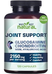 NEW LUXRY Why Not Natural Glucosamine Chondroitin MSM Joint Support Knee Health