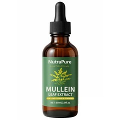 SCEZROB Nutrapure Mullein Extract Drops for Lung, Organic 1 Fl Oz (Pack of 1)