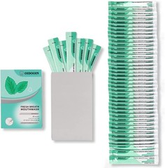 Travel Size Mouthwash Individual Mini for 0.01 Fl Oz (Pack of 40)