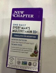 New Chapter Every Man’s Multivitamin 55+ & Immune Support 72 CT Exp 9/2026