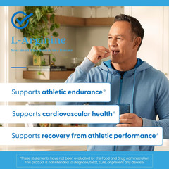 Sustained plus Immediate Release L-Arginine, Non-Gmo, Vegan, Gluten & Soy Free,
