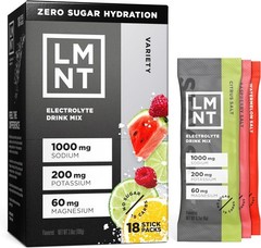 LMNT Zero Sugar Electrolytes – Variety Pack Bundle | Drink Mix | 18-Count