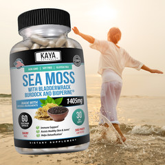 Organic Irish Sea Moss, Bladderwrack & Burdock, Thyroid & Immune Support