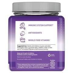 Formulated Adult Elderberry Gummies – 60ct: Certified Gluten-Free, Non-GMO
