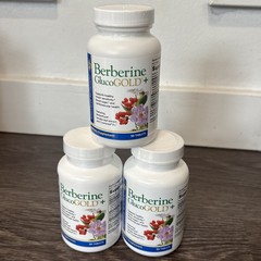 Lot Of 3 New Berberine Glucogold, 500 Mg per Capsule, 90 Tablets Exp09/2024