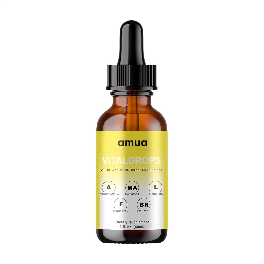 AMUA Vital Drops Organic Herbal Liquid Nutritional Blend | Supports Healthy Weig