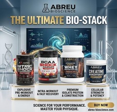 ​Abreu BioScience Ultimate Bio-Stack: Whey Isolate, Creatine, Pre-Workout, BCAA