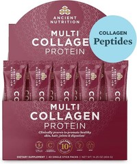 Ancient Nutrition Multi Collagen Protein Sticks – Grass-Fed – Skin, Hair & Joint