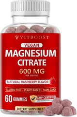 Vitboost Magnesium Citrate Gummies 600mg – 60 Count