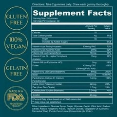 WEEM Hair Skin and Nails Gummies, Vegan biotin Vitamins, Healthy Hair