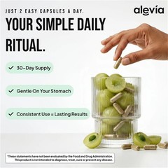 Alevia Organic Amla Capsules 1000mg Indian Gooseberry Antioxidant Supplement 60c