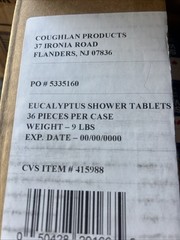 36 BOXES CVS Shower Vapor Tabs Effervescent Tablets