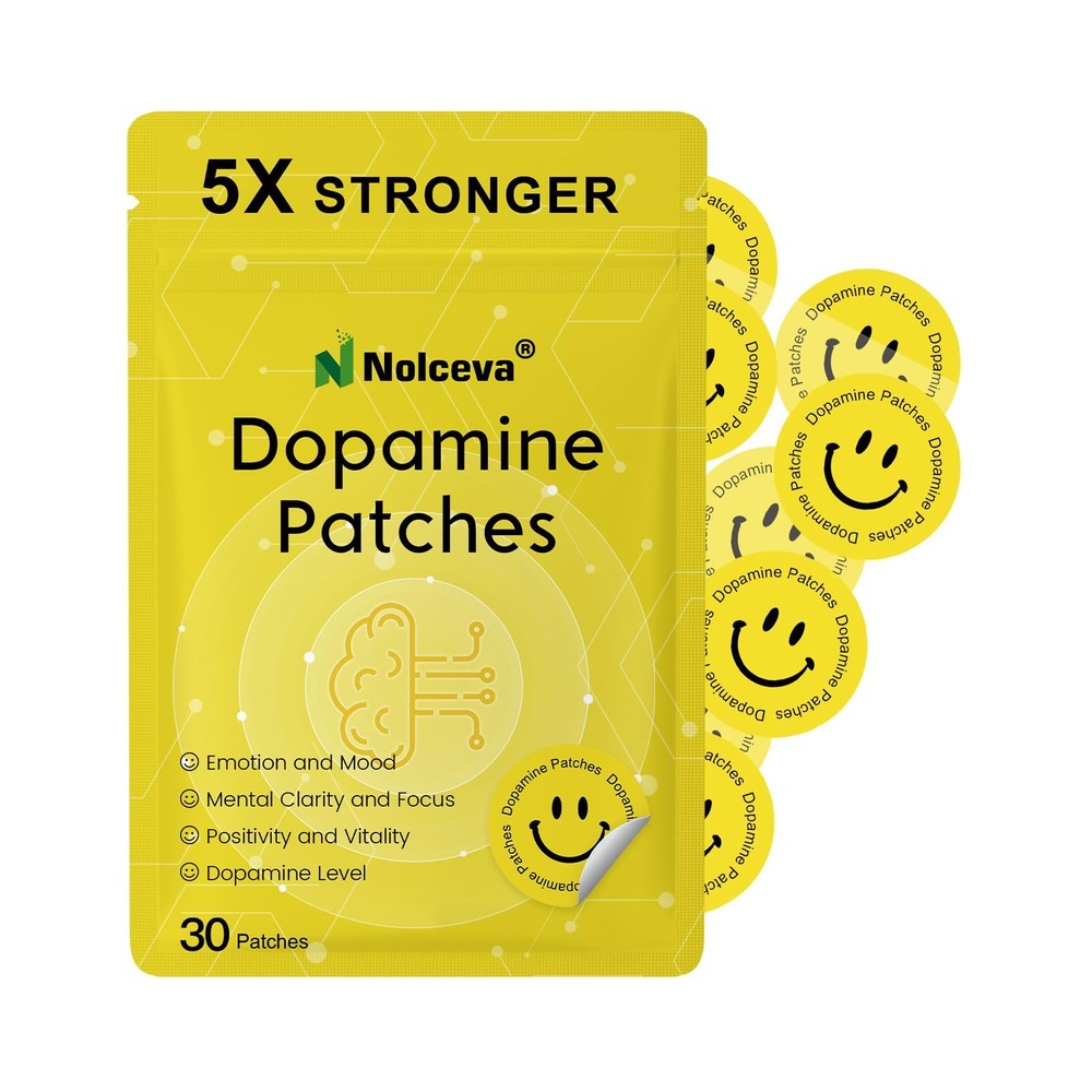 Nolceva Dopamine Patches For Men Women 5X Stronger Formula Mood Boost