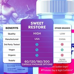 (2 Pack) Sweet Restore Bladder Control Prostate & Bladder Support Formula 120 Ct