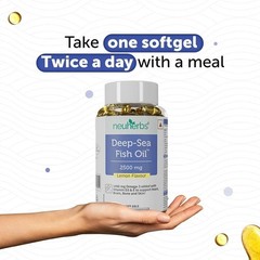 Deep Sea Omega 3 Fish Oil -Omega 3 Supplement Triple Strength 2500 Mg t420