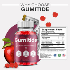 Gumitide Weight Management Gummies, Gumitide Supplement (60 Gummies)