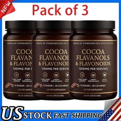 3 package High Flavanol Cocoa Powder Flavonoids Supplements Energy Boost 1200…