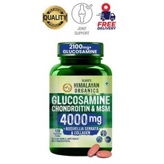 H.imalayan Organics Glucosamine MSM Joint Support 120 Tabs