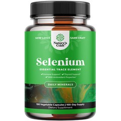 Pure Selenium Thyroid Support Supplement – Selenium 200mcg Antioxidant