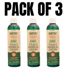 Deva Nutrition Vegan Ionic Trace Mineral Drops – 8 fl. oz (Pack of 3)