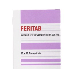 Flamingo Ferrous Sulphate 200 mg Tablets, 100 Count, Mineral Supplement