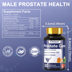 Prostate Support – Saw Palmetto – Reduce Frequent Urination, Stamina supplement
