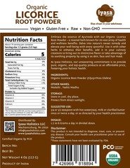Holistics Licorice Root Powder 4 oz – USDA 4 Ounce (Pack of 1)
