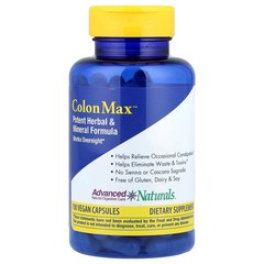 2 X Advanced Naturals, ColonMax�, Potent Herbal & Mineral Formula, 100 Vegan Ca