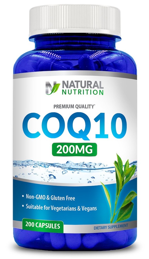 CoQ10 200 mg / 200 Capsules / Heart Health / NON – GMO & GLUTEN FREE /
