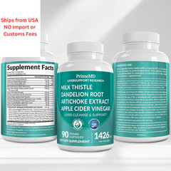 32-in-1 Liver Support with Milk Thistle Supplement – 90 Count (Pack of 1)
