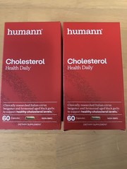 2-Pack Humann Cholesterol Daily Health Dietary Supplement 120 Capsules Total