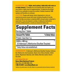 Nature Made SAM-e Complete 400 mg, 60 Tablets NEW