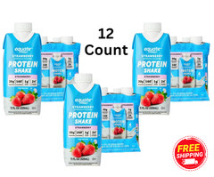 Equate High Performance Protein Shake, Strawberry, 11 fl oz, 12 Ct New