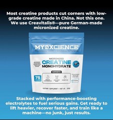 MYOXCIENCE Micronized Creatine | with 100% Creavitalis—The World’s Purest Mic…