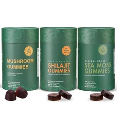Xuore Bundle Of Shilajit Sea Gummies Lions Mane Reishi Cordyceps Ashwagandha 75