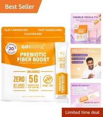 Plant-Based Prebiotic Fiber Powder for Digestive & Gut Health — Unflavored, ,…