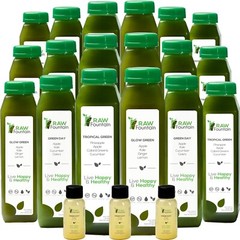 RAW Fountain 5 Day GREEN Juice Cleanse, All Natural Cold Pressed Detox 30ct 12oz