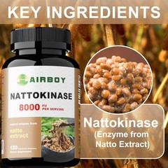 Nattokinase 8000FU – Blood Flow, Heart & Cardiovascular Health, High Quality