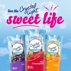 Light Wild Strawberry Artificially Flavored Powdered Drink Mix w/Caffeine 120 ct