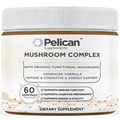 Pelican Mushroom Complex Powder – Immune & Cognitive Support