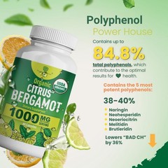 Cardiologist Formulated Citrus Bergamot 1000mg 60 Caps