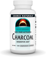 Charcoal – 100% Pure Activated, Digestive Aid – 100 Capsules