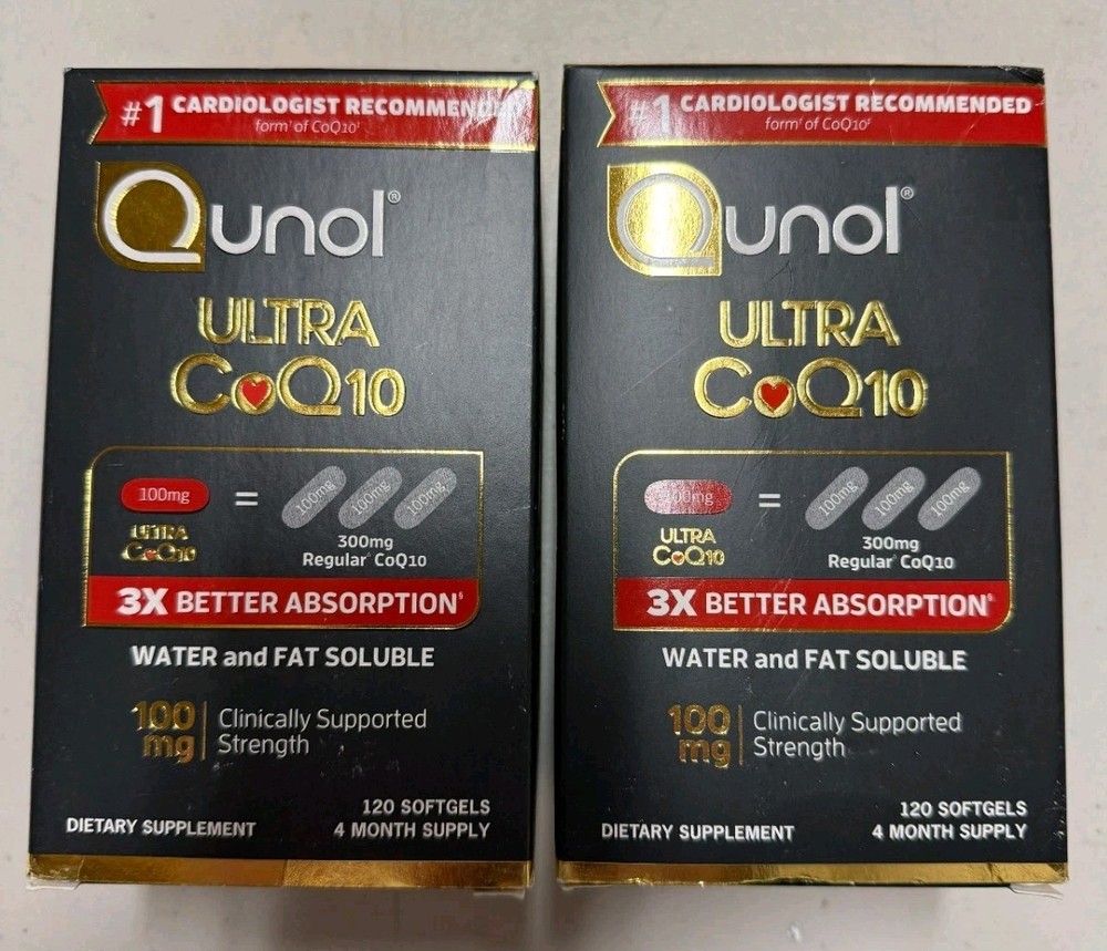 2 Qunol Ultra CoQ10 3X Better Absorption Supplement 120×2=240 Tablet Exp 1/27