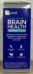 Qunol Brain Health Memory Plus, Magnesium L-Threonate & Citicoline 60 Exp 02/27+
