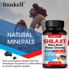 SHILAJIT Maca Root Panax Ginseng extract Muscle Health Energy&Performancesupport