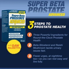 Super Beta Prostate Advanced with Saw Palmetto 120 Capsules_Free Shipping
