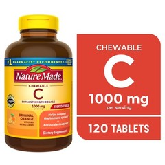 Extra Strength Dosage Chewable Vitamin C 1000 Mg per Serving Tablets 120 Ct