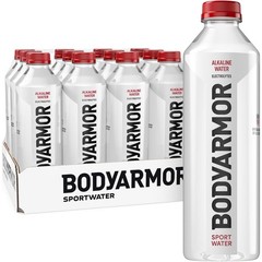 BODYARMOR SportWater Alkaline Water, High 1 Liter (Pack of 12)