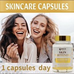 Skin Whitening 10000mg Glutathione & Vitamin Collagen 60 Capsules