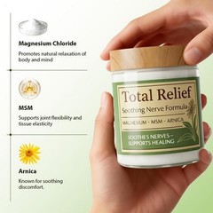 Total Relief Comfort & Relief Cream Magnesium & MSM & Arnica Soothing Skin Cream